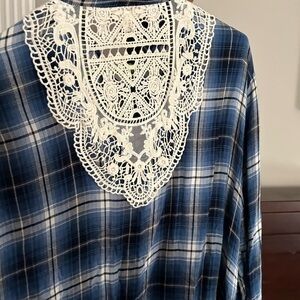 XL Krazy Kat Plaid Top